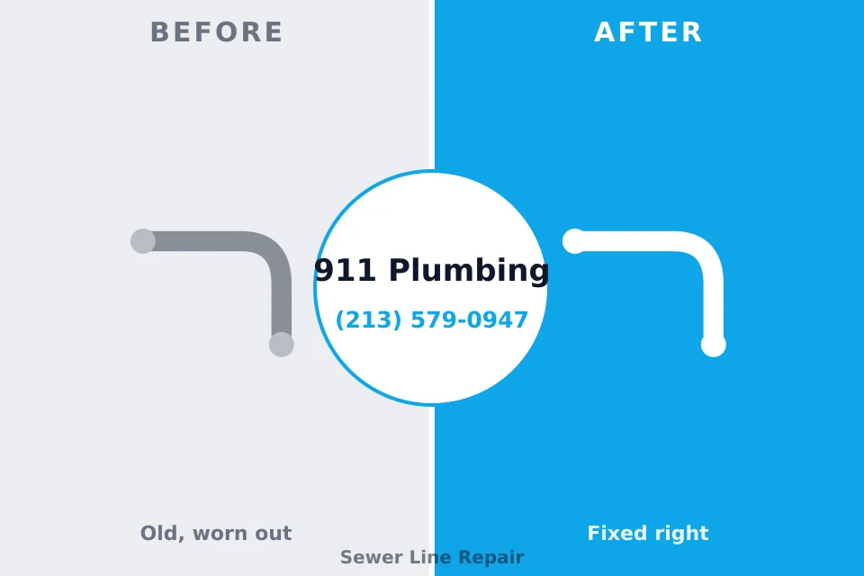 Before and after: plumbing company Eagle Lake, WI